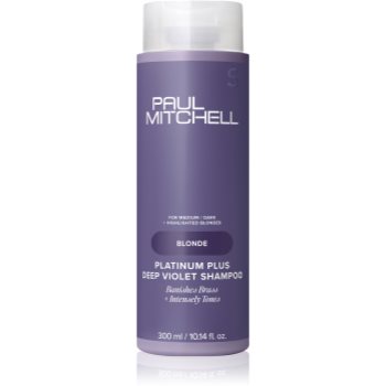Paul Mitchell Blonde Platinum Plus Deep Violet Shampoo sampon violet neutralizeaza tonurile de galben